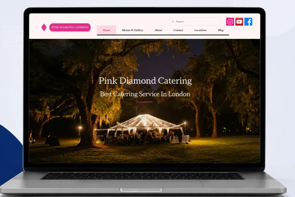 NS Webtricks Pink Diamond Catering